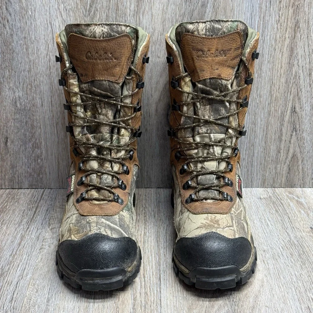 Cabela's GORE-TEX Hunting Boots Mens 10W Camo Scent-Lok Thinsulate Ultra